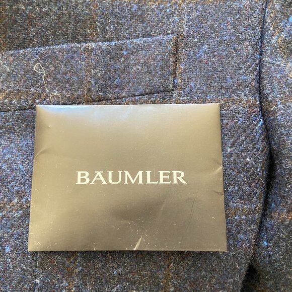 Bottoli Baumler Checked Sport Coat with Elbow Patches - Picture 8 of 9